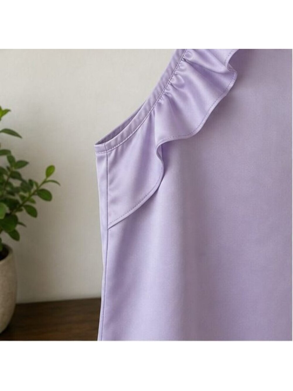 Lilac Ruffle Blouse - Picture 5 of 6